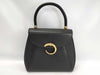 Cartier Panther Leather Black Top Handle Handbag