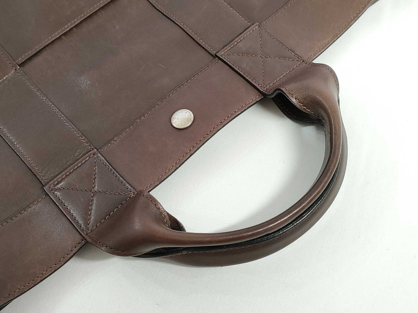 HERMES Foultou Leather Foultou Tote Bag Tote Bag