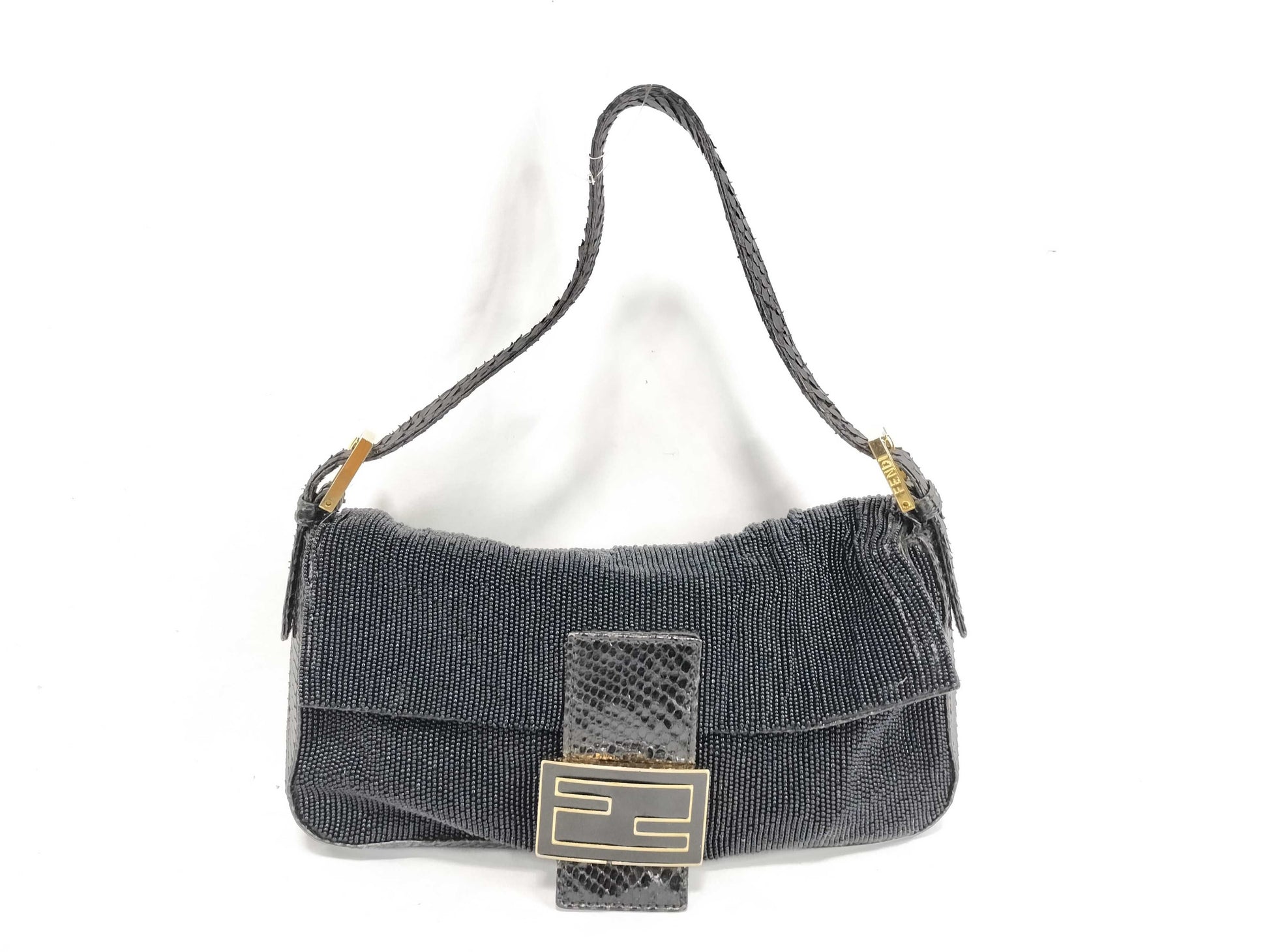 FENDI Mamma Mamma Bucket Beads x Python Handbag Handbag