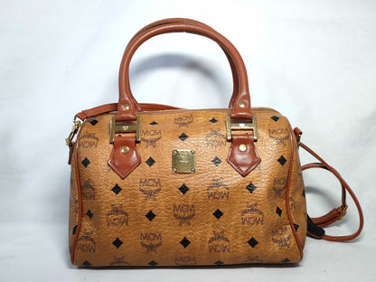 MCM 2WAY Logo Boston Bag Boston Bag