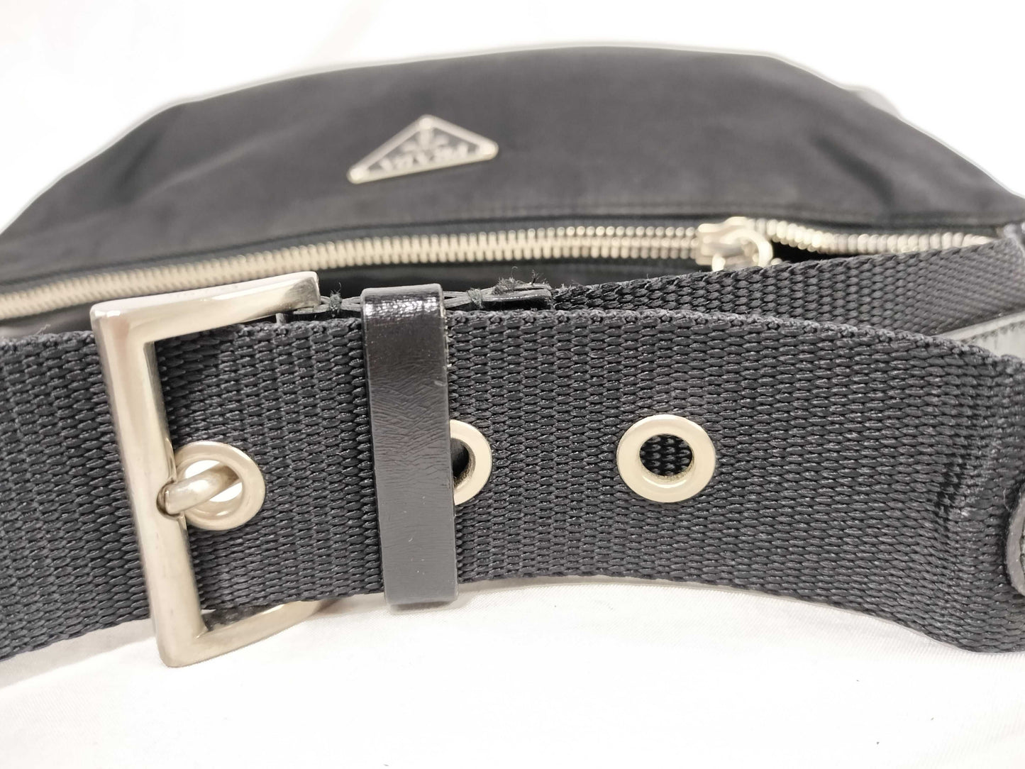 PRADA Nylon Tessuto x Leather Shoulder Bag Shoulder Bag