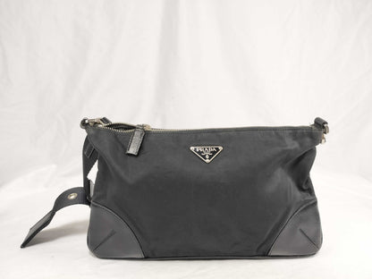 PRADA Nylon Tessuto x Leather Shoulder Bag Shoulder Bag