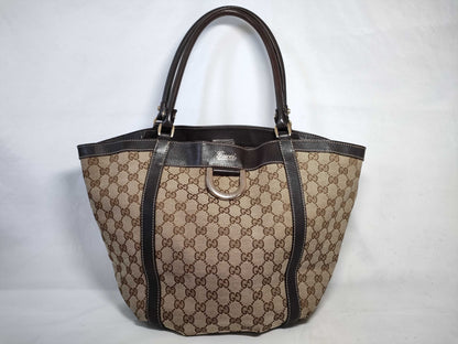 GUCCI GG Canvas Abbey Tote Bag
