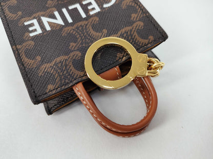 CELINE Vertical Mini Bag Charm Key Case/Key Holder