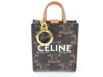 CELINE Vertical Mini Bag Charm Key Case/Key Holder
