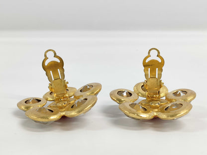 CHANEL Rhinestone and Color Stone Earrings with Comments