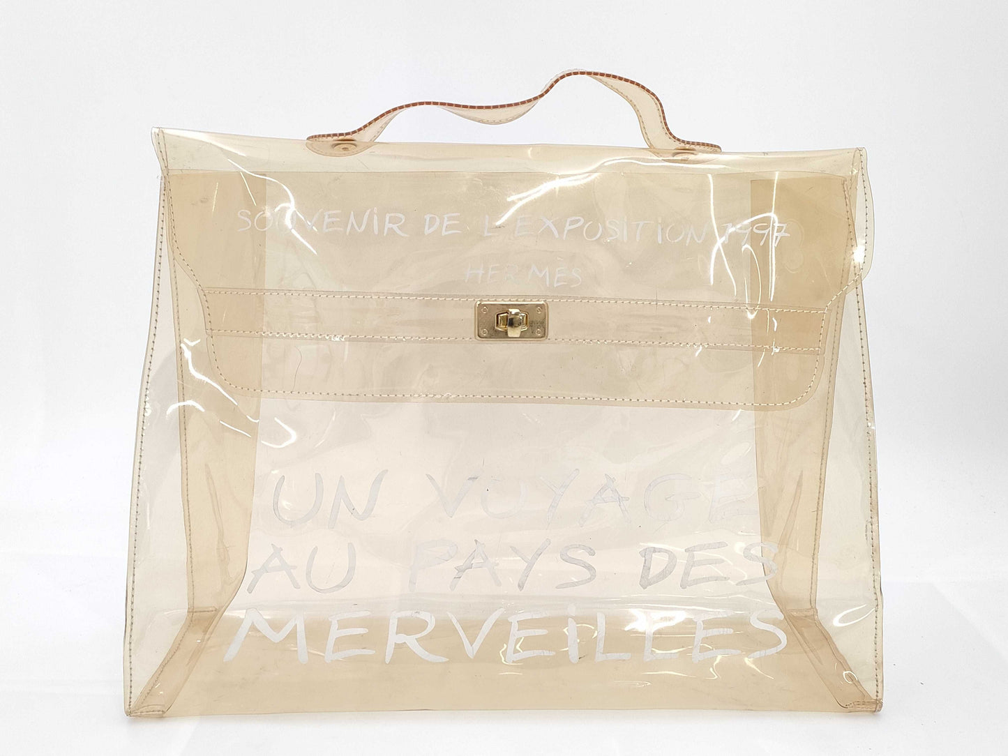 HERMES Vinyl Kelly Handbag