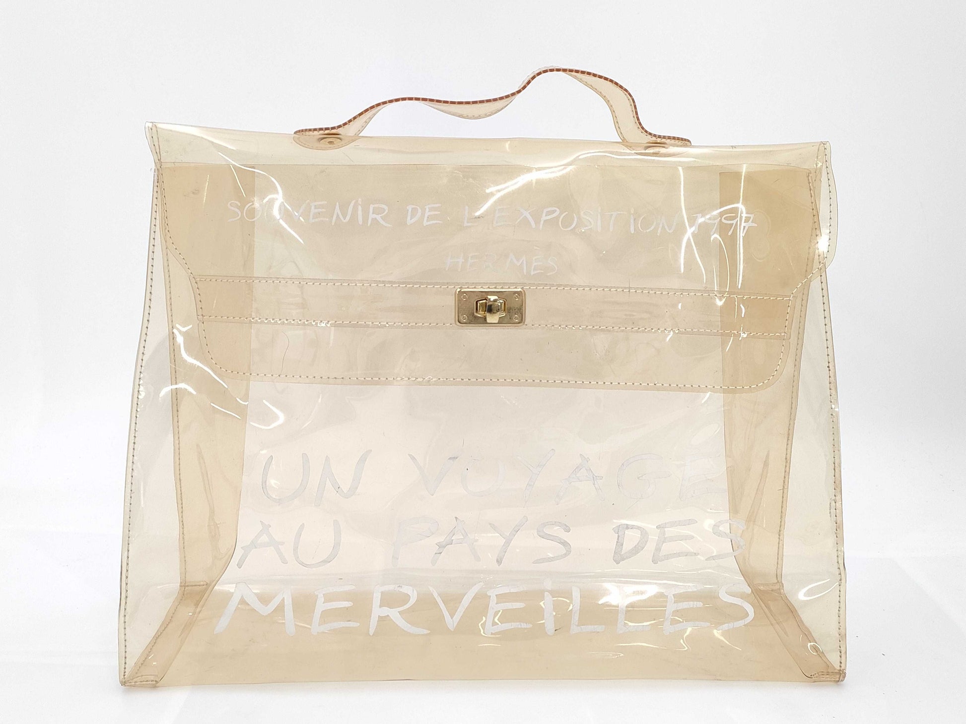 HERMES Vinyl Kelly Handbag