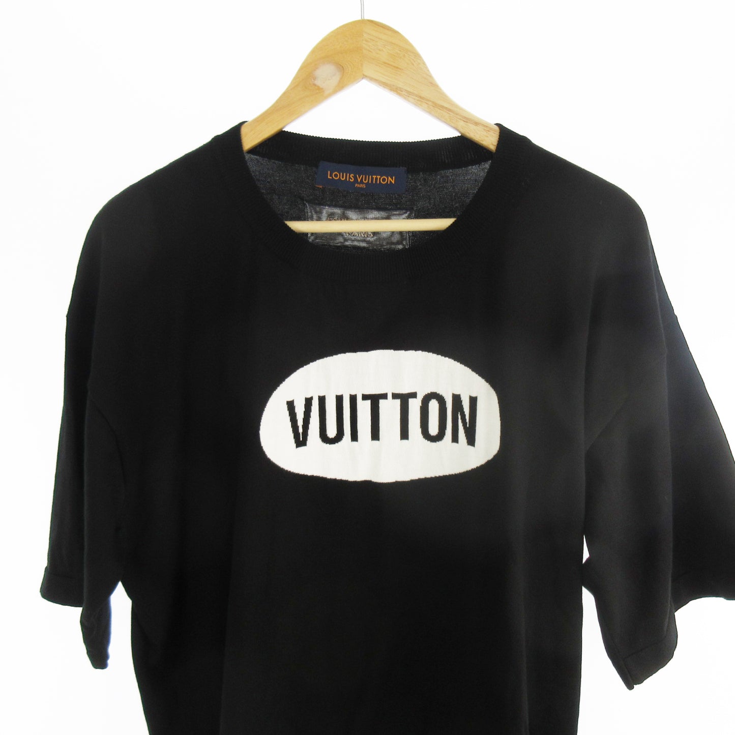 LOUIS VUITTON Excellent condition XL 22SS AMEN BREAK COTTON KNIT logo jacquard short-sleeved knit T-shirt RM221 JS5 HMN81W Black and White Louis Vuitton Japan Tops