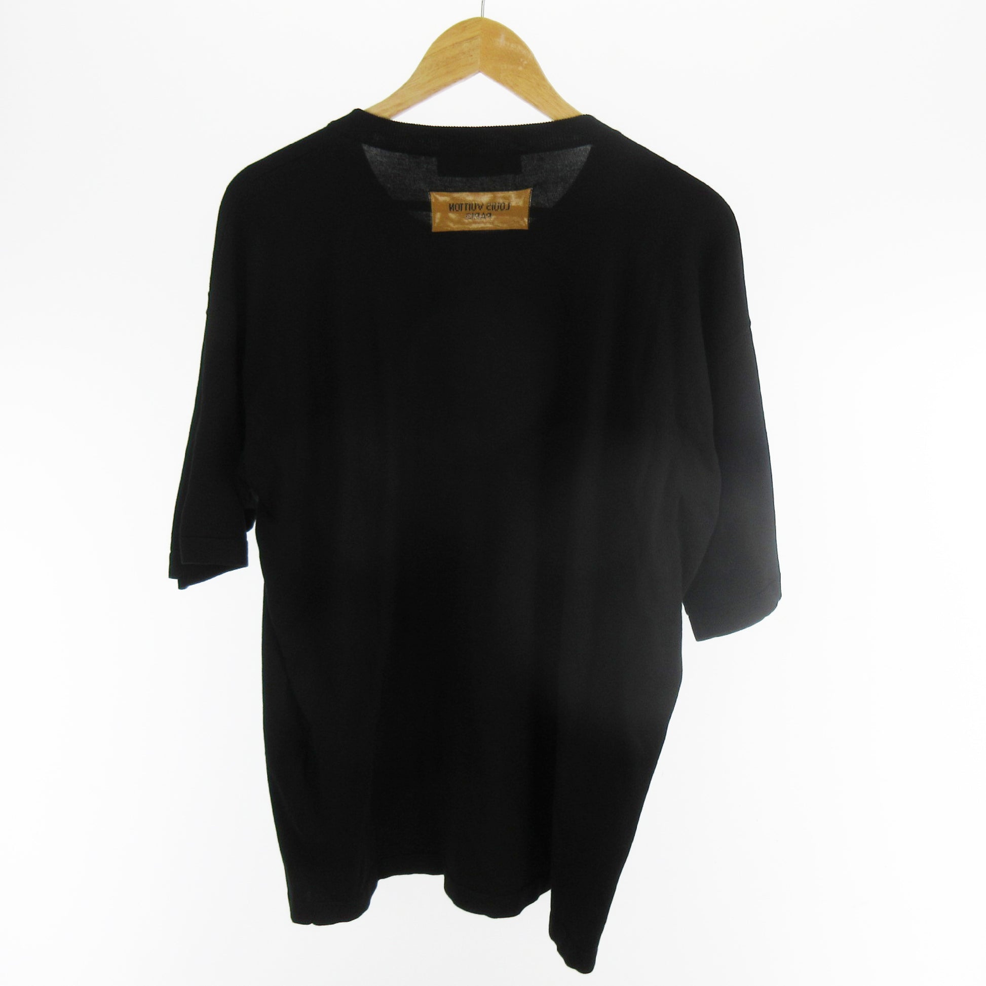 LOUIS VUITTON Excellent condition XL 22SS AMEN BREAK COTTON KNIT logo jacquard short-sleeved knit T-shirt RM221 JS5 HMN81W Black and White Louis Vuitton Japan Tops