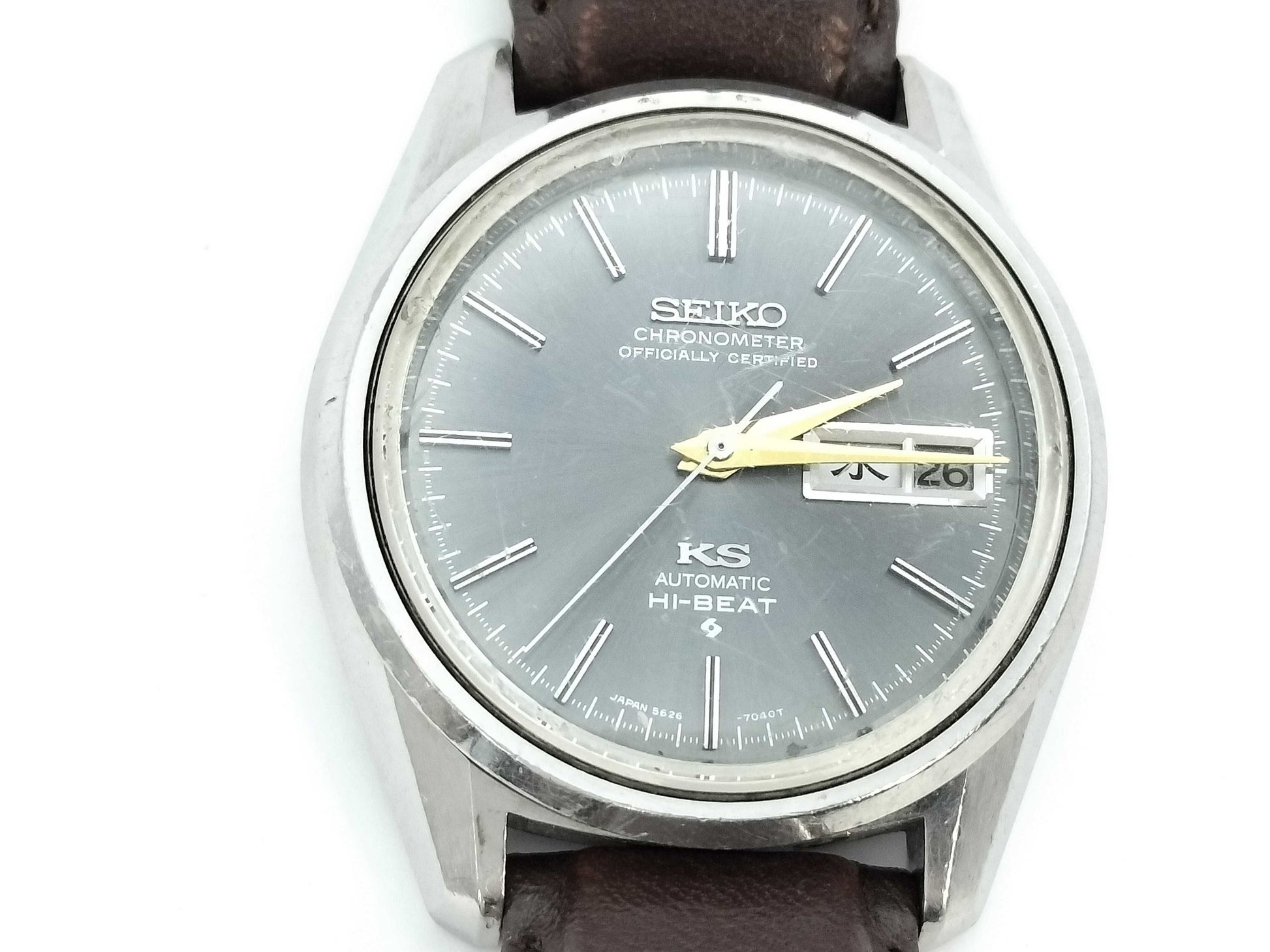 SEIKO 5626-7040 023958 Automatic Gray Dial Men's Watch