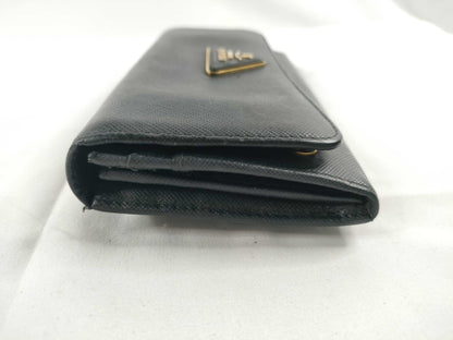 PRADA PRADA Saffiano Long Wallet with Card Holder
