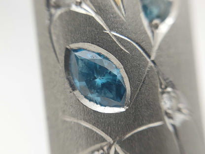 Koji Iwakura D0.23/0.05ct PT900/K18/METAL 8.0g Necklace 