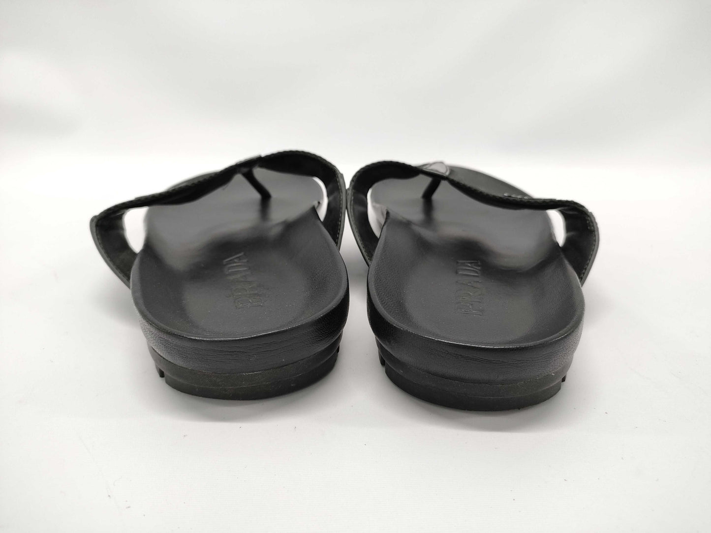 PRADA Prada Leather Sandals 7 1/2 Sandals