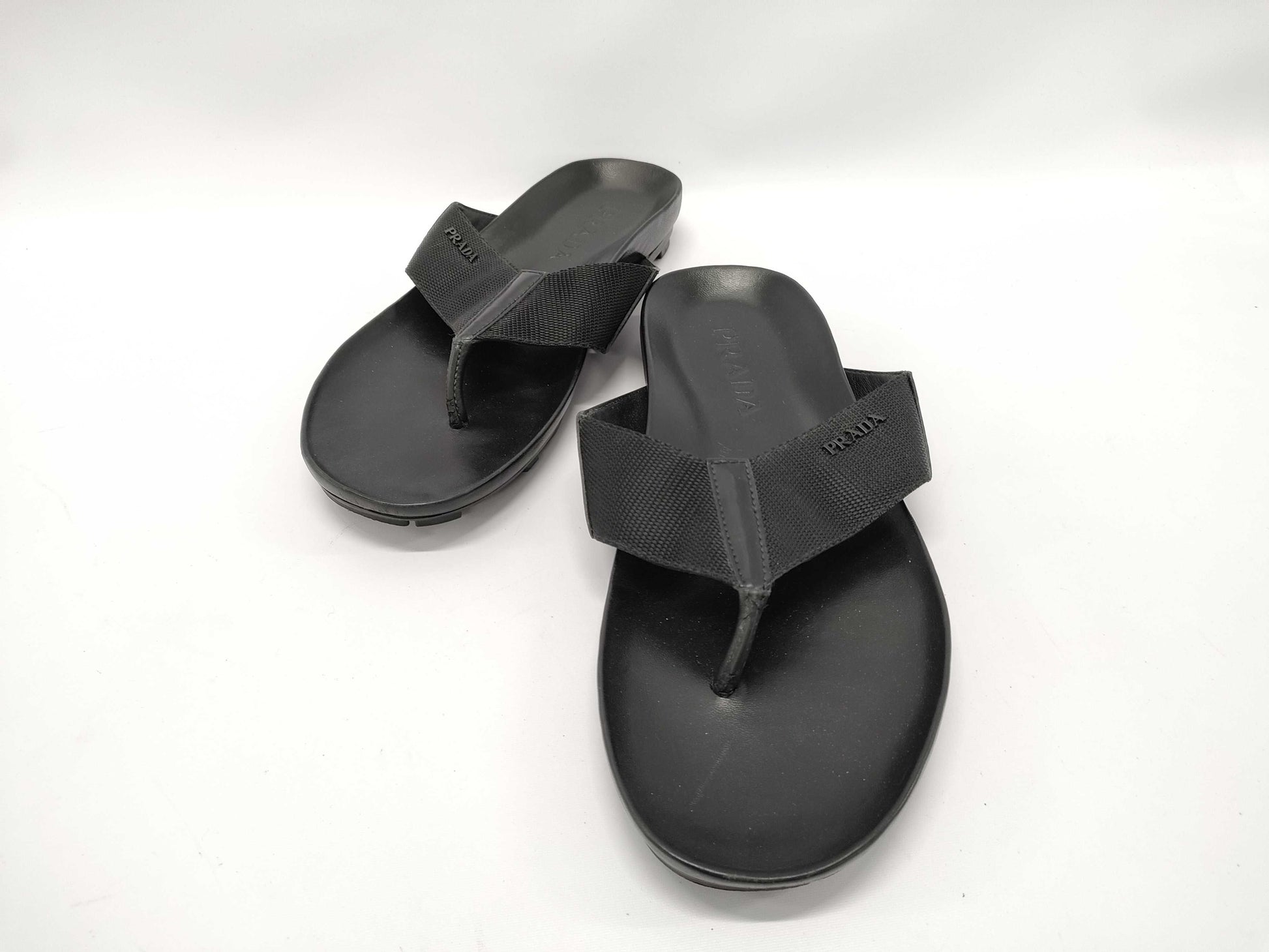 PRADA Prada Leather Sandals 7 1/2 Sandals