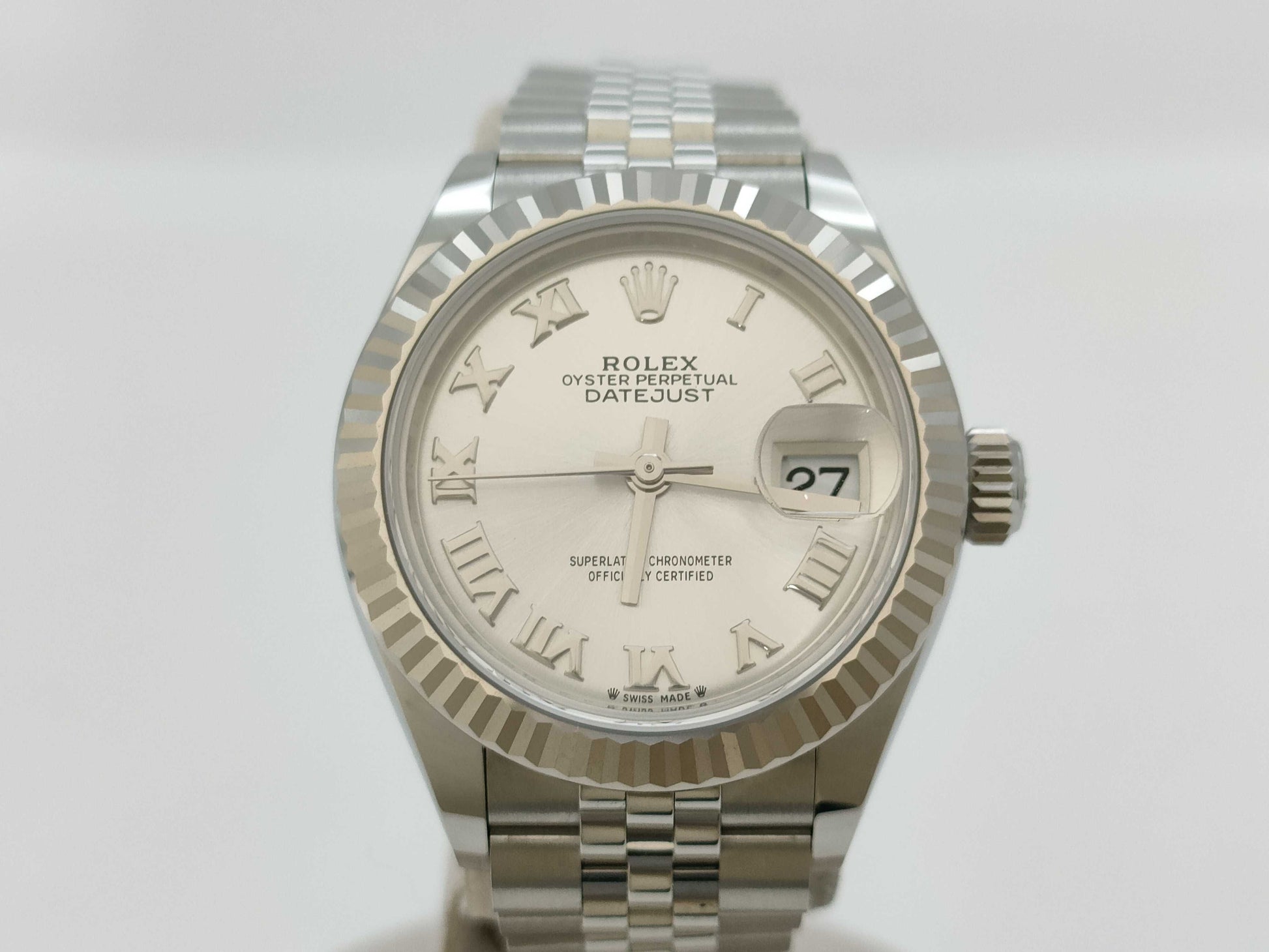 ROLEX 279174 3T66J882 Silver Roman Women's Watch