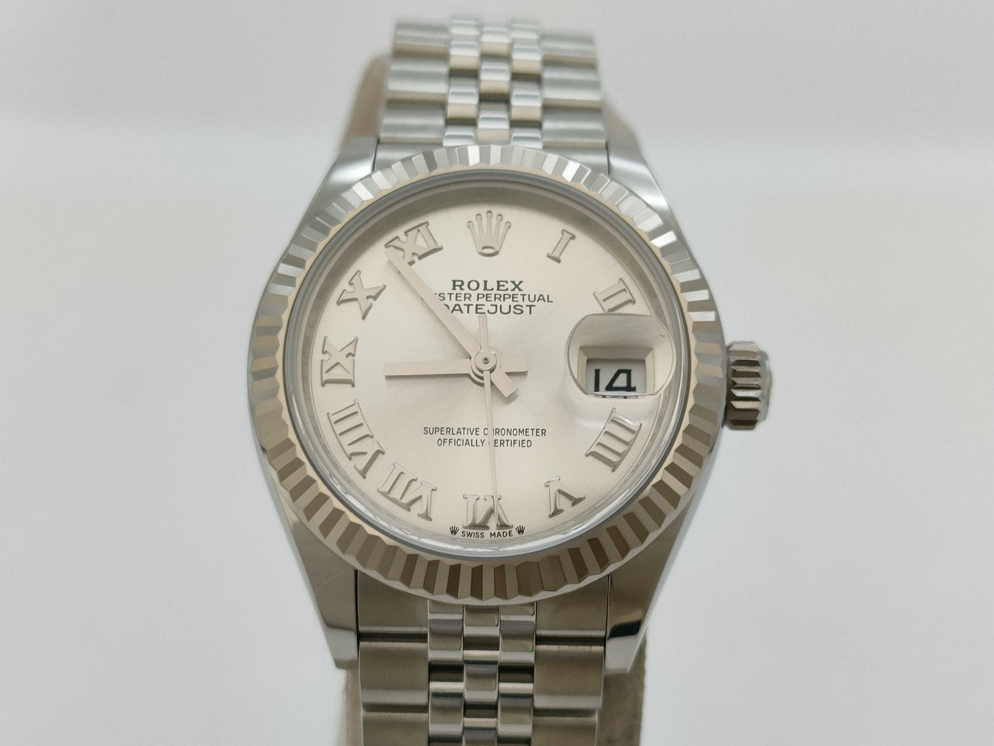 ROLEX 279174 0EK61538 Silver Roman Women's Watch