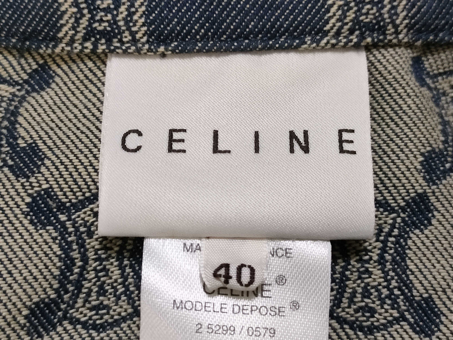 CELINE Paris Macadam Leather Piping Vest Top