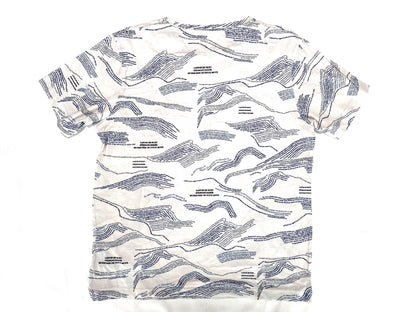 LANVIN en BLEU all-over print white size 38 T-shirt