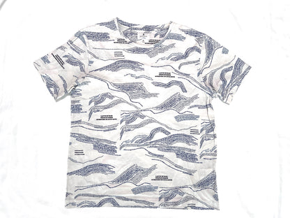 LANVIN en BLEU all-over print white size 38 T-shirt