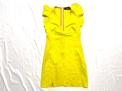 DSQUARED2 Dsquared Short Dress Yellow Size 38 Dress