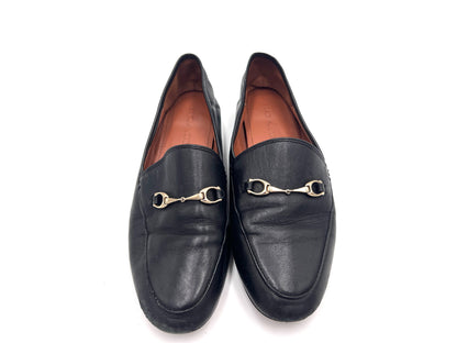 COACH Leather Horsebit Loafers, Black, Size 37.5