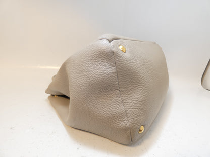 PRADA Vitello Front Logo Hand Tote Handbag