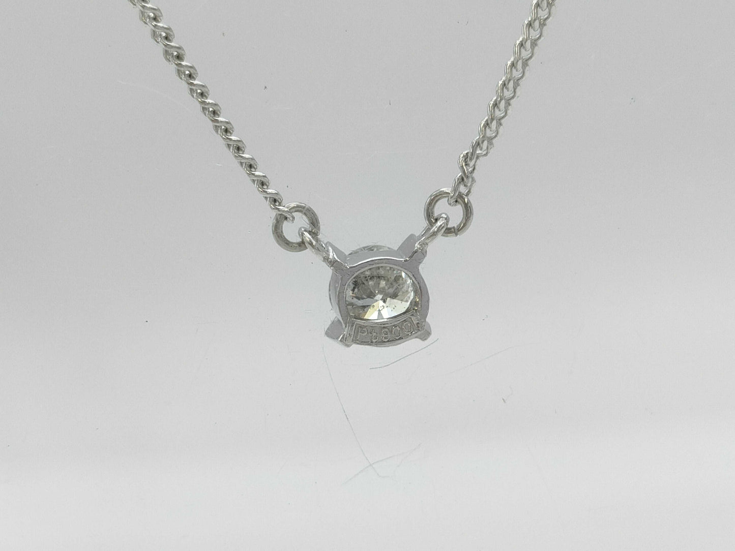 D0.328ct PT900/PT850 3.8g Necklace 