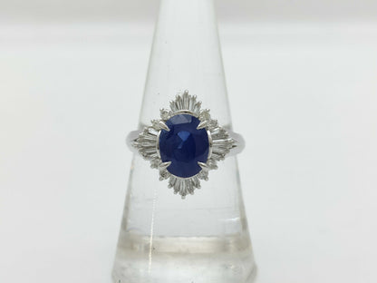 S3.39ct D0.43ct PT900 7.8g Ring 