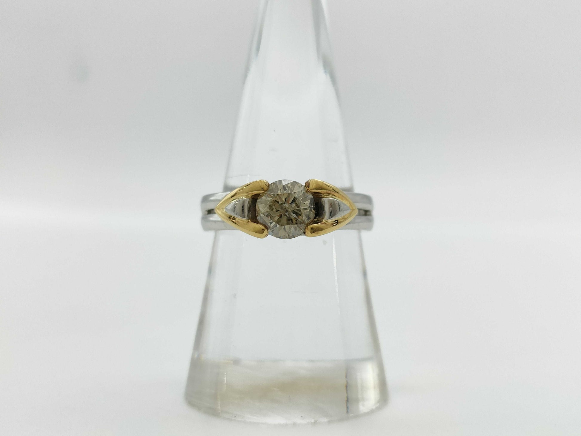 D1.035ct PT900/K18 8.2g Ring 