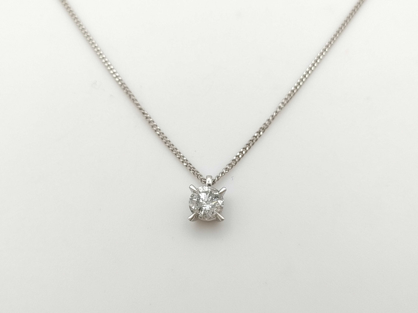 D1.17ct PT900/PT850 5.2g Necklace 