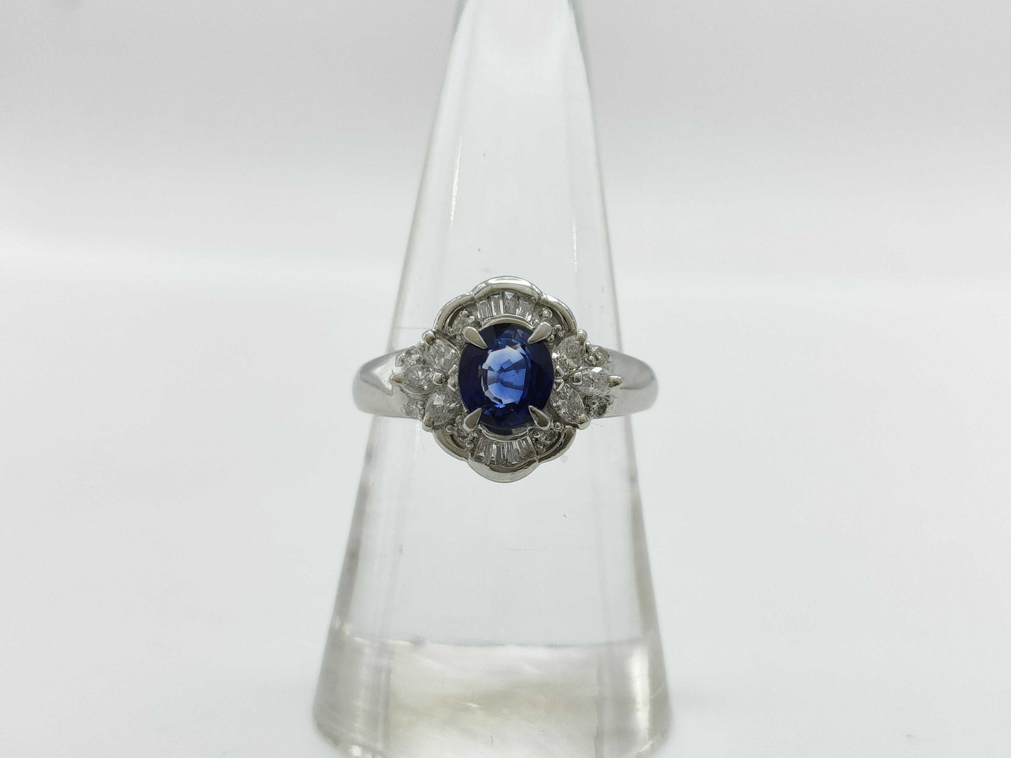 S1.02ct D0.43ct PT900 6.9g Ring 