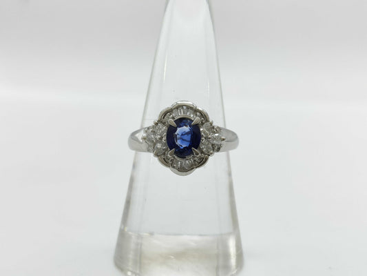 S1.02ct D0.43ct PT900 6.9g Ring 