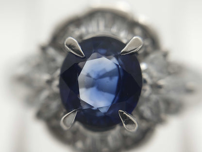 S1.02ct D0.43ct PT900 6.9g Ring 
