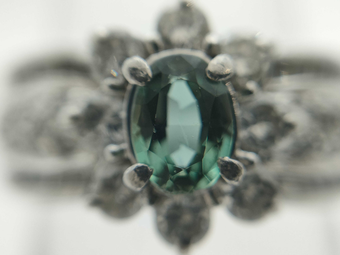 AX 0.36ct D 0.66ct PT900 7.6g Ring 