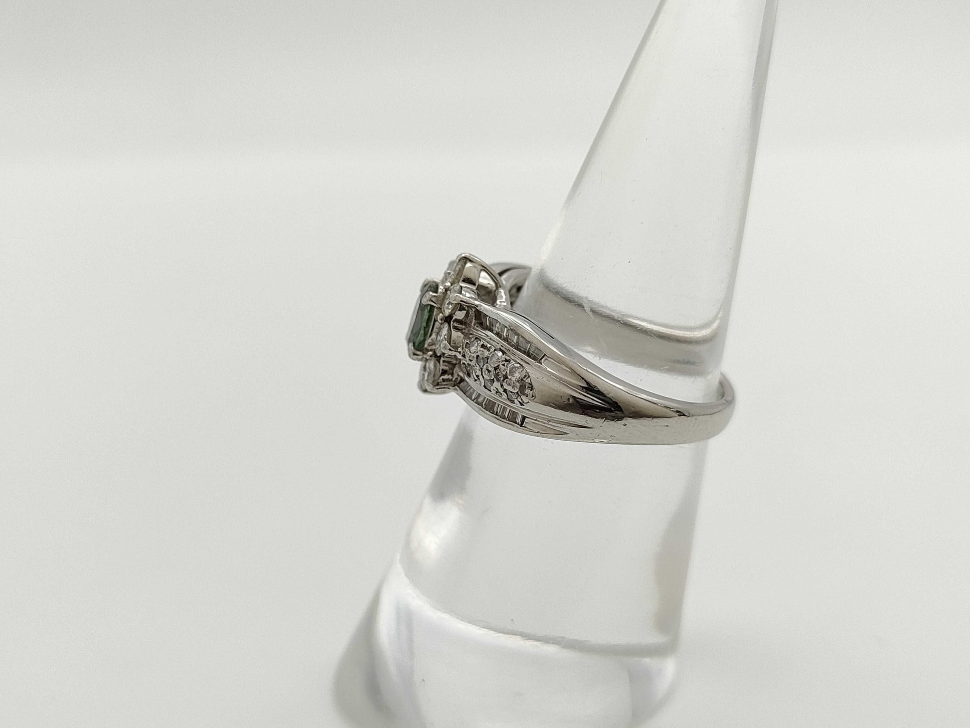 AX 0.36ct D 0.66ct PT900 7.6g Ring 