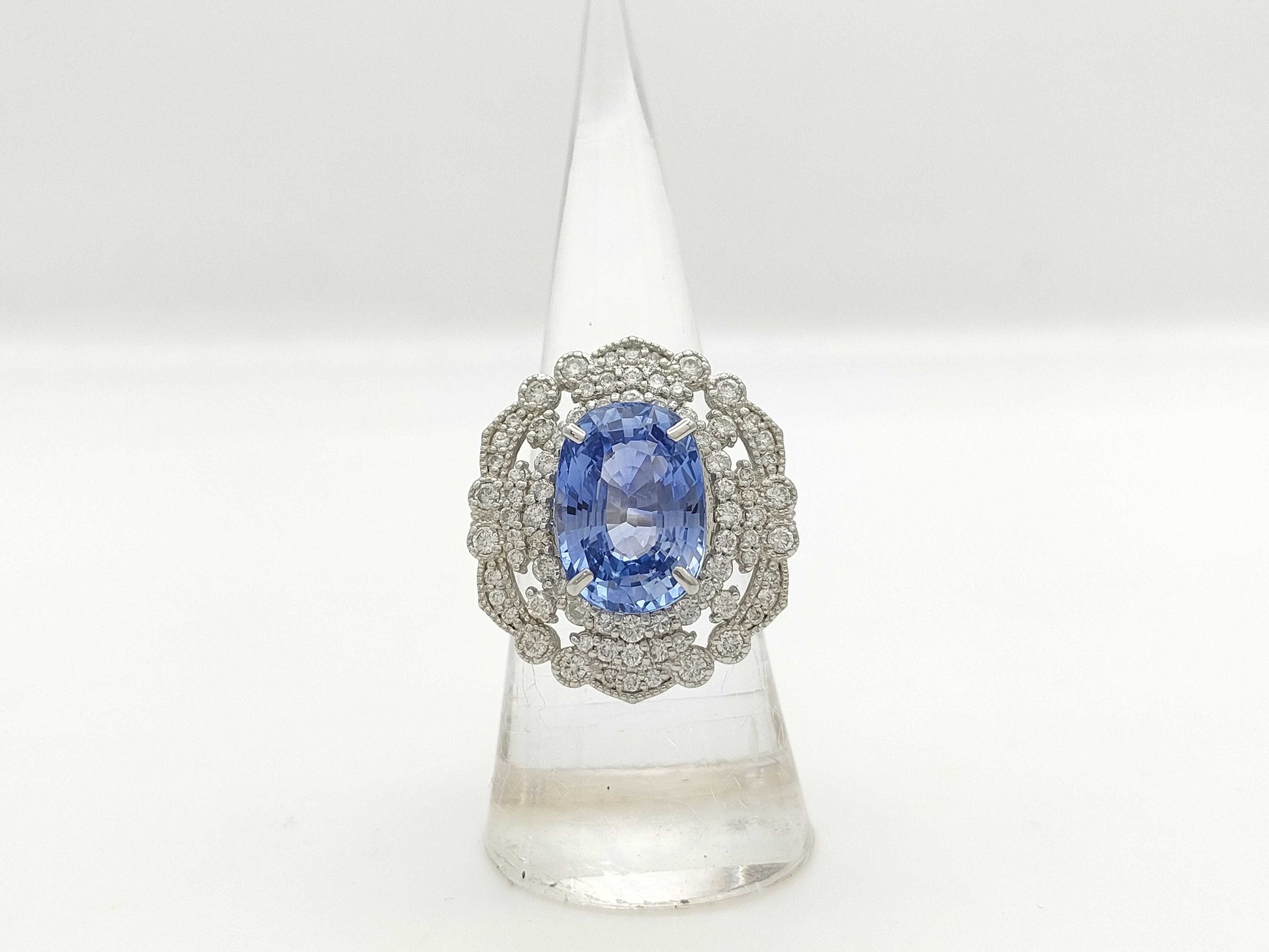 S8.43ct D1.22ct PT950 13.2g Ring 