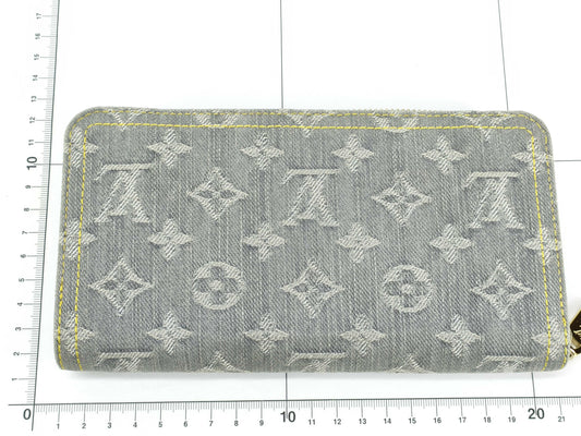 LOUIS VUITTON Monogram Denim Louis Vuitton Denim Zippy Wallet M13214 Wallet