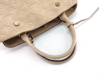 LOUIS VUITTON Monogram Empreinte Louis Vuitton Monogram Empreinte Montaigne MM M41194 Handbag