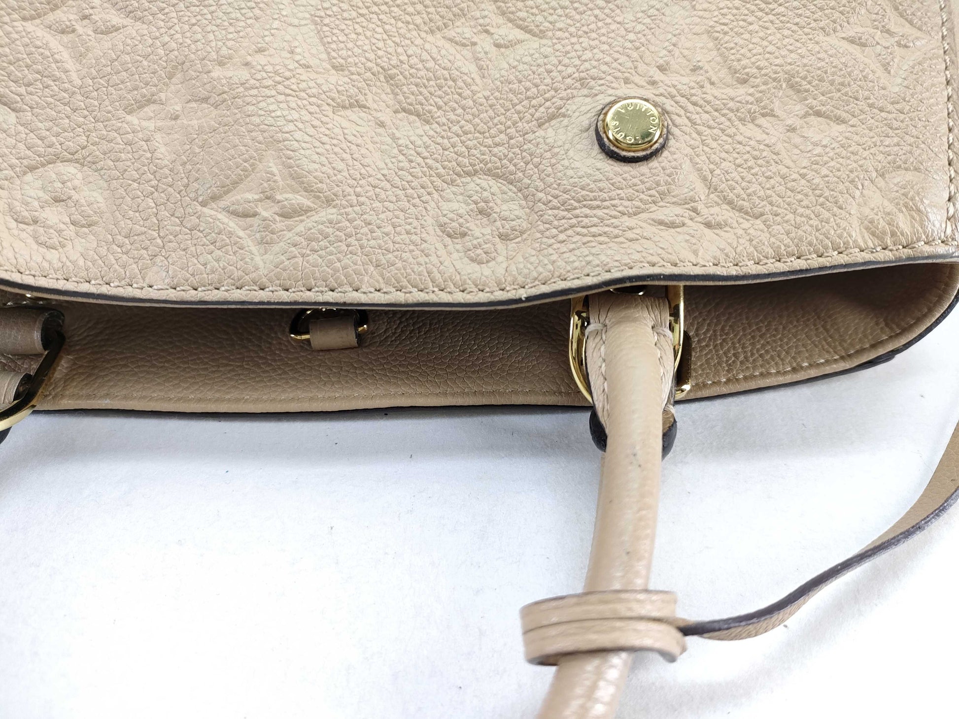 LOUIS VUITTON Monogram Empreinte Louis Vuitton Monogram Empreinte Montaigne MM M41194 Handbag