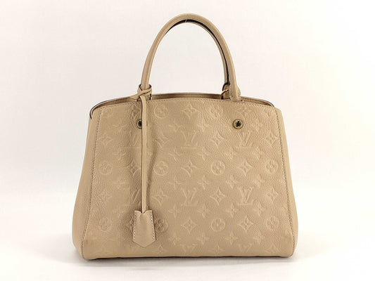 LOUIS VUITTON Monogram Empreinte Louis Vuitton Monogram Empreinte Montaigne MM M41194 Handbag