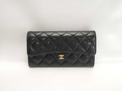 CHANEL CHANEL Long Wallet Gold Hardware Wallet