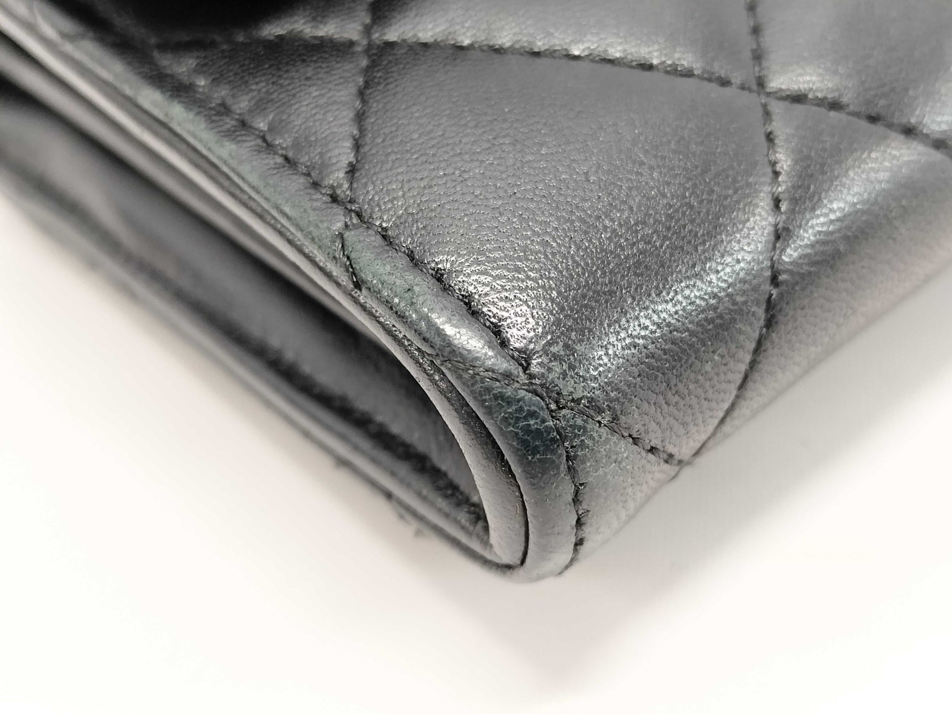 CHANEL CHANEL Long Wallet Silver Hardware Wallet