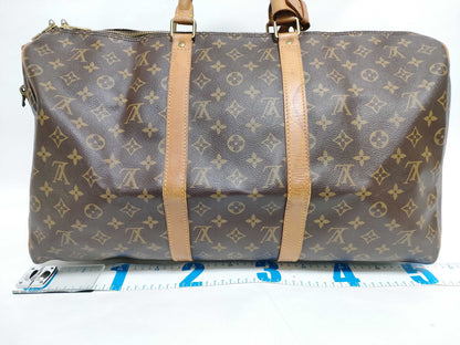 LOUIS VUITTON Monogram LV Keepall Bandouliere 50 Boston Bag