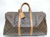 LOUIS VUITTON Monogram LV Keepall Bandouliere 50 Boston Bag