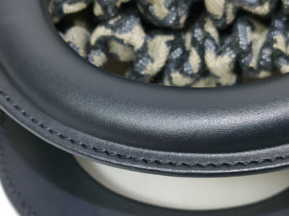 Dior Oblique Wicker Mini Straw/Canvas Handbag