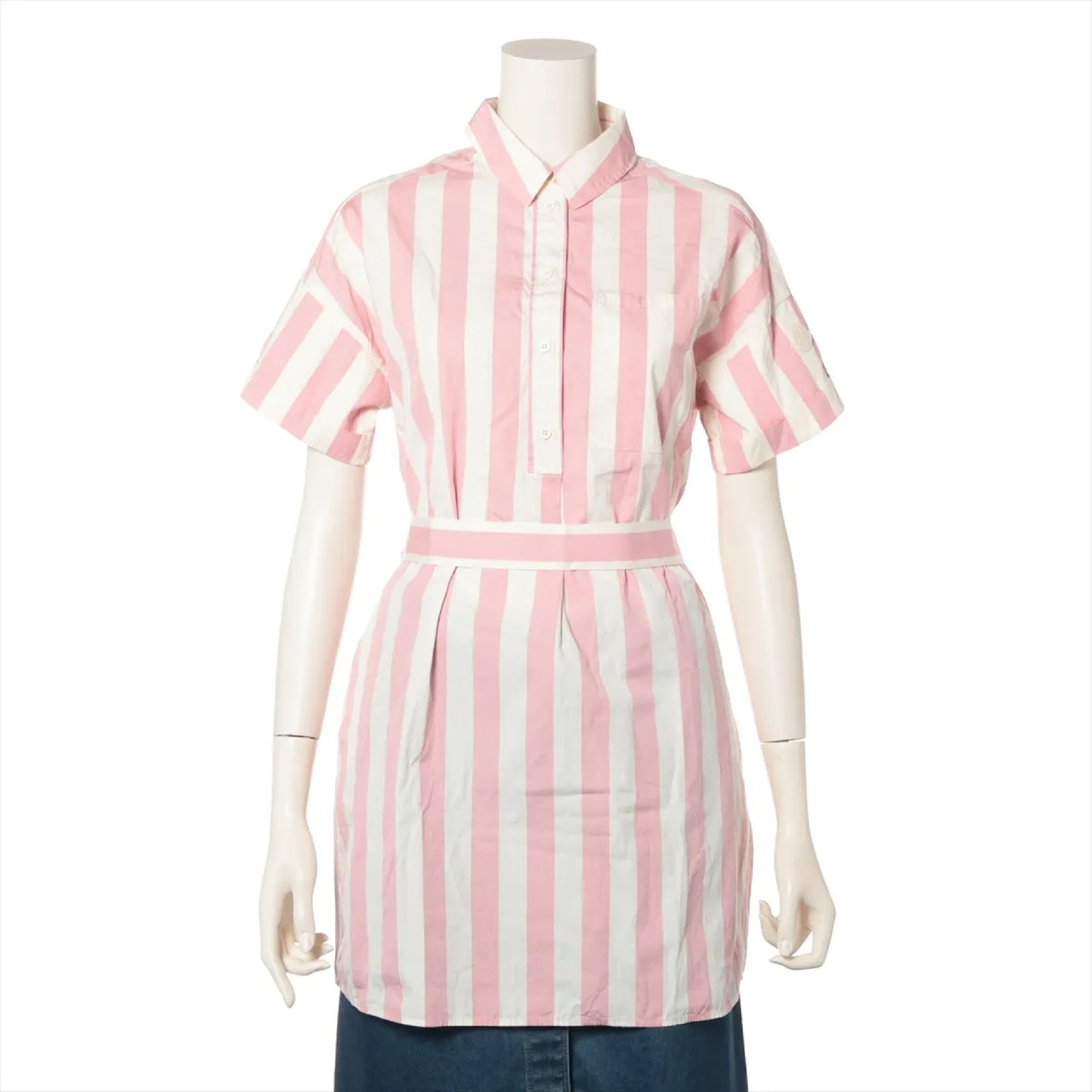 MONCLER Cotton Shirt I19542G00011 with Belt, Size 10, 140cm