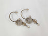 CHANEL Coco Mark Hoop Earrings 10P Stone Removal Earrings