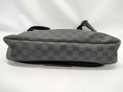 LOUIS VUITTON Damier Graphite Flap Crossbody Bag Shoulder Bag