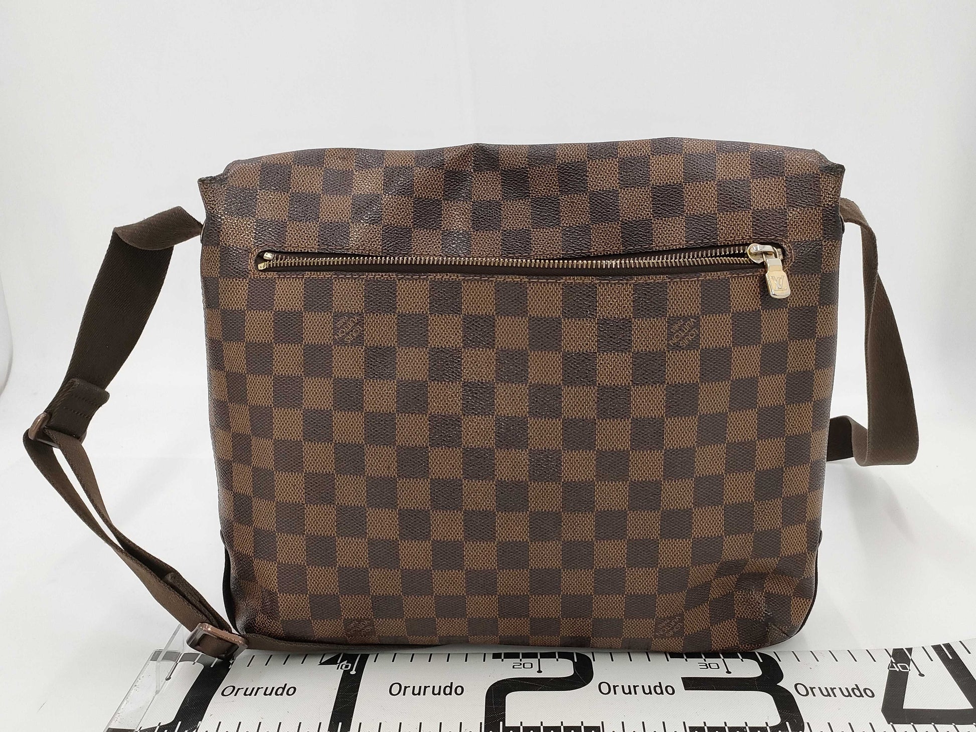 LOUIS VUITTON Louis Vuitton Damier Ebene Flap Crossbody Bag Shoulder Bag